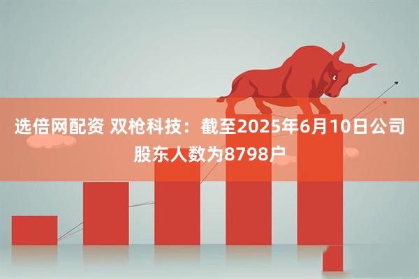 选倍网配资 双枪科技：截至2025年6月10日公司股东人数为8798户