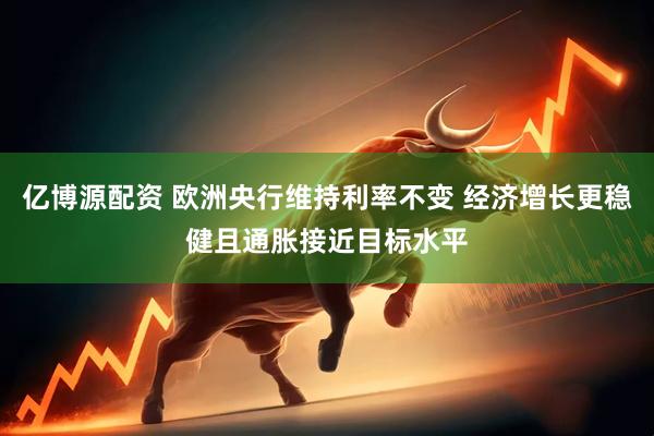 亿博源配资 欧洲央行维持利率不变 经济增长更稳健且通胀接近目标水平